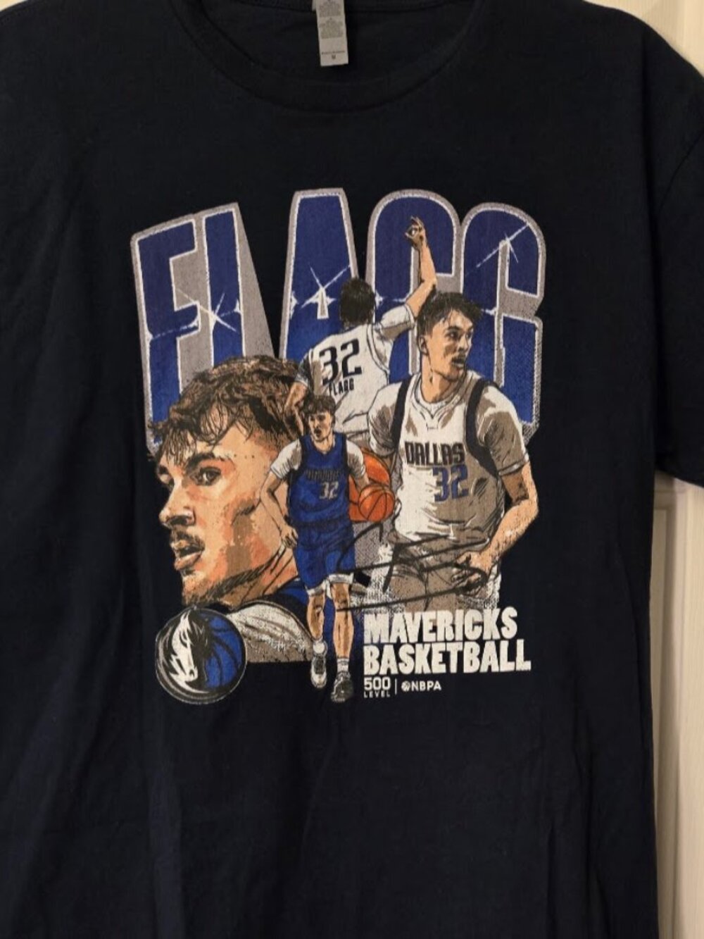 Cooper Flagg Dallas Mavericks 500 Level Collage T-Shirt - Navy